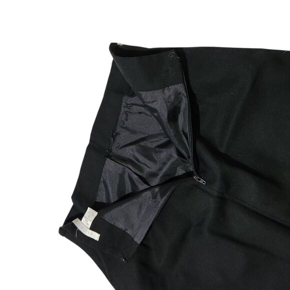 The Limited Pencil Skirt Size 10 BLACK 100%wool Made In Italy - Picture 3 of 8
